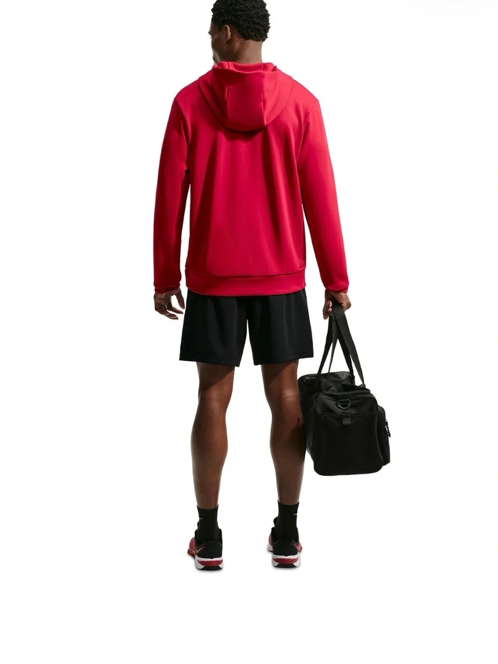 Nike Men's Bright Red Logo Hoodie